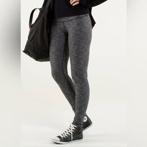 Lululemon Wunder Under Leggings Pant Leggings In Coco Pique Black Size 8